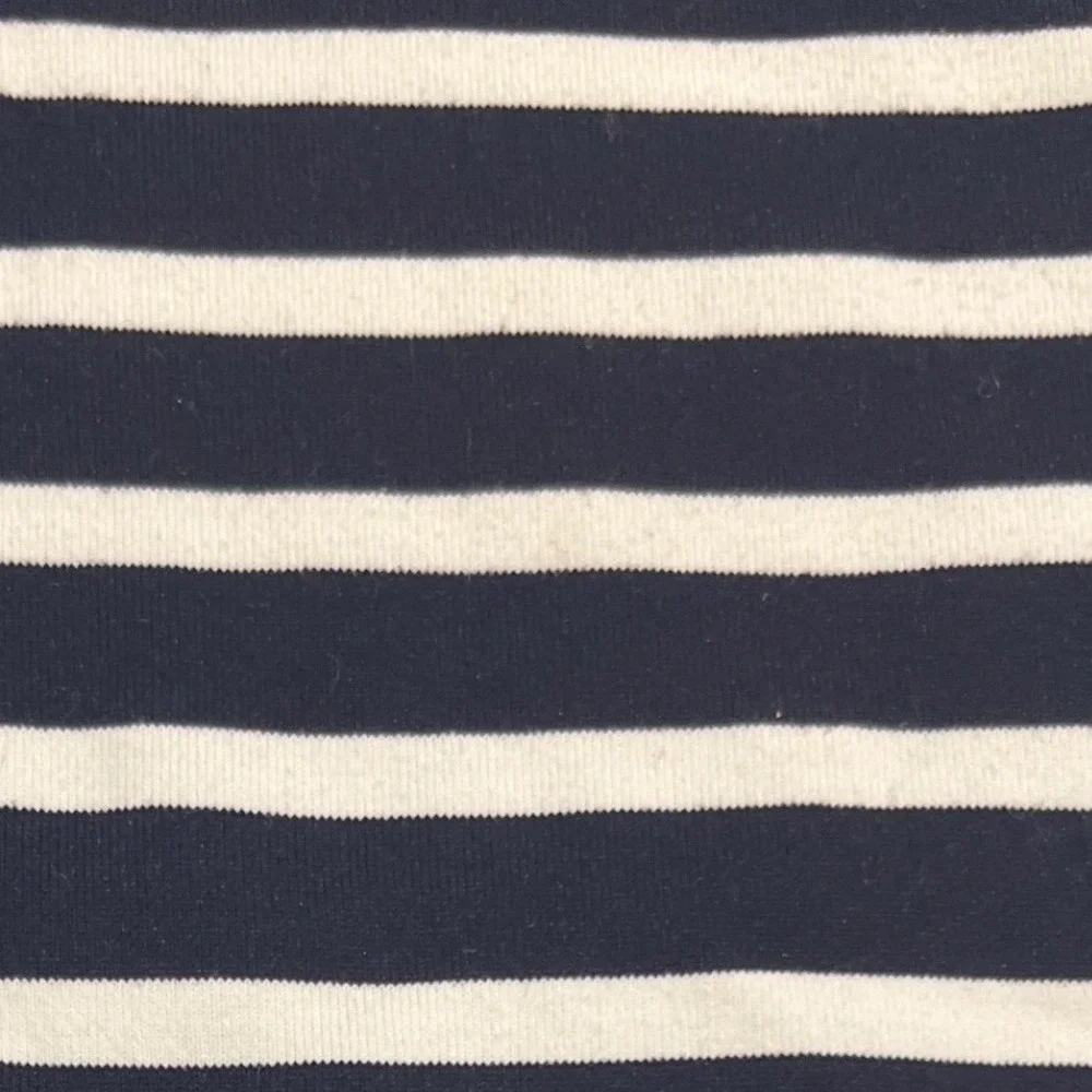Saint James Navy and White Striped Long Sleeve Tee - Picture 3 of 8